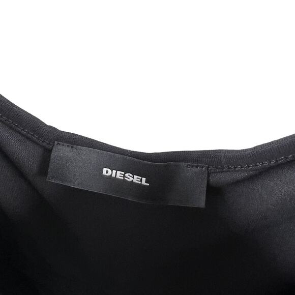 Diesel T Eira Tank Top Satin Dark Grey Blouse Women's Sz XS NEW - Picture 5 of 6